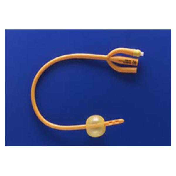 Catheter Foley Gold 16Fr 5cc Straight Tip Silicone Coated 3-Way 16